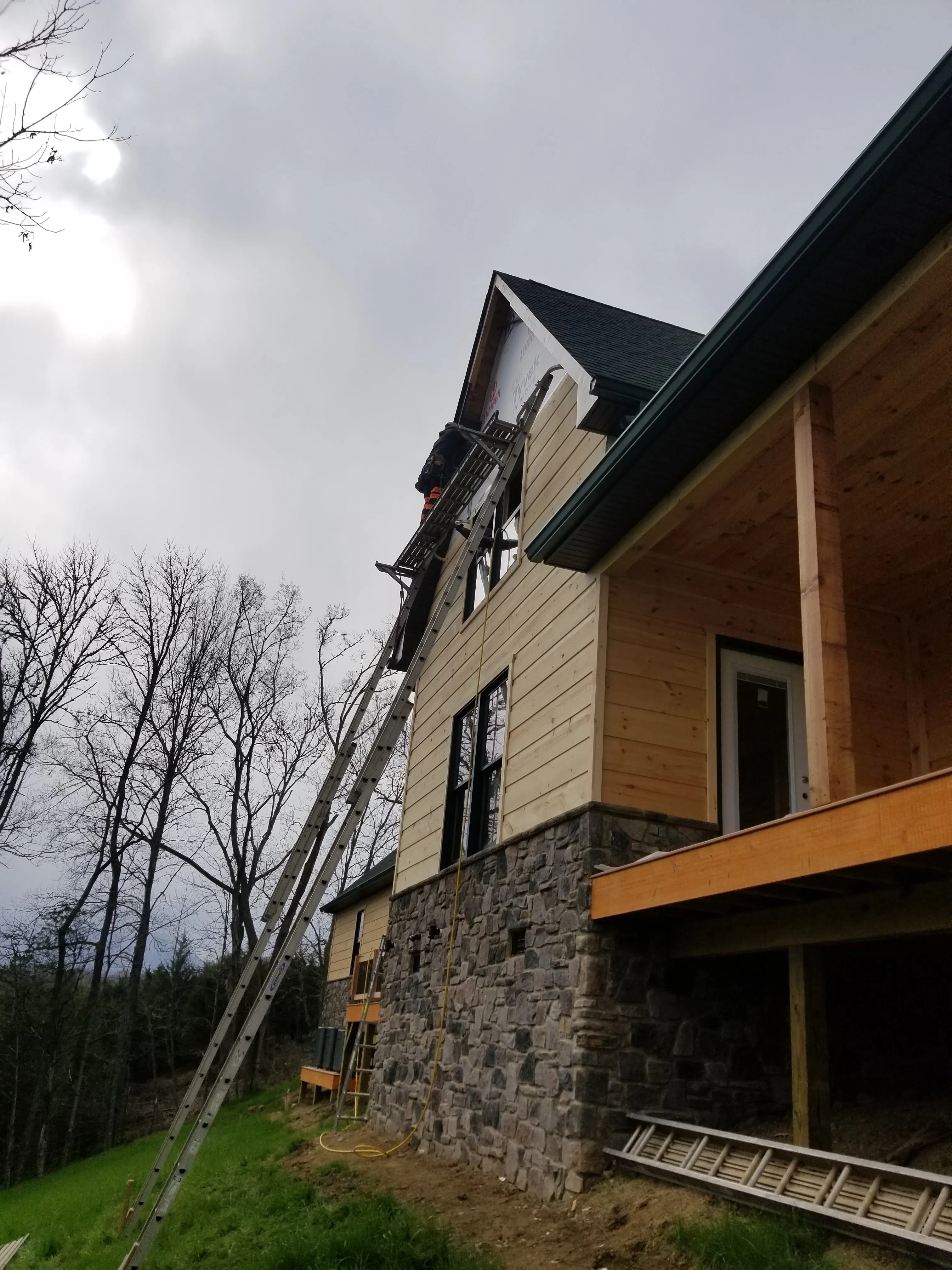 Completed custom home for the final step